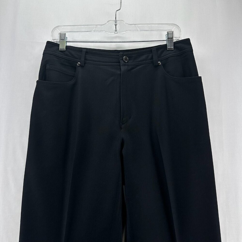 Dana Buchman Dress Pants Womens 10 High Rise Straight Stretchy Officewear Black - Picture 3 of 10